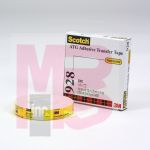 3M 928-1/2"x36yd Scotch(R) ATG Repositionable Double Coated Tissue Tape Translucent White 0.50 in x 36 yd 2.0 mil - Micro Parts &amp; Supplies, Inc.