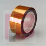 3M 5433-1"x36yd* Linered Low Static Polyimide Film Tape Amber 1 in x 36 yd 2.7 mil - Micro Parts &amp; Supplies, Inc.