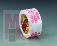 3M 3771 Scotch Printed Message Box Sealing Tape White If Seal is Broken Check Contents Before Accepting 48 mm x 100 m - Micro Parts &amp; Supplies, Inc.