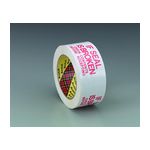 3M 3771 Scotch Printed Message Box Sealing Tape White Printed Tri-Ling 48 mm x 100 m - Micro Parts &amp; Supplies, Inc.