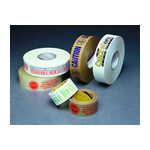 3M 375CP Scotch Custom Printed Box Sealing Tape White Red Print 72 mm x 100 m - Micro Parts &amp; Supplies, Inc.