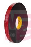 3M 5952 VHB Tape Black Small Pack 3/4 in x 36 yd 45.0 mil - Micro Parts &amp; Supplies, Inc.