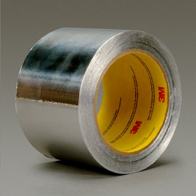 3M 438 Heavy Duty Aluminum Foil Tape Silver 13 in x 60 yd 7.2 mil - Micro Parts &amp; Supplies, Inc.