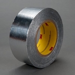 3M 1430 Aluminum Foil Reinforced Tape Silver 1-1/2 in x 60 yd 5.5 mil - Micro Parts &amp; Supplies, Inc.