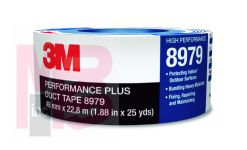 3M Performance Plus Duct Tape 8979 Slate Blue  48 mm x 4.5 m  30 per case  (5 yd sample roll)