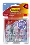 3M 17091CLRVPES Command Medium Clear Hooks Clear Strips Value Pack - Micro Parts &amp; Supplies, Inc.