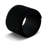 3M SJ3418FR Fastener Loop Flame Resistant S030 Black 1-1/4 in x 50 yd 3.9 mm Engaged Thickness - Micro Parts &amp; Supplies, Inc.