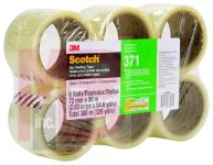 3M 371 PK6 Scotch Performance Box Sealing Tape Clear 72 mm x 50 m - Micro Parts &amp; Supplies, Inc.