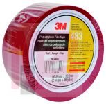 3M 483 IW Polyethylene Film Tape Red 2 in x 36 yd 5.3 mil - Micro Parts &amp; Supplies, Inc.