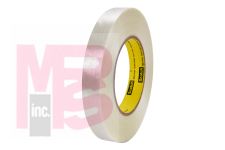 3M Scotch Filament Tape 8988 Clear 18 mm x 550 m 8 rolls per case Bulk