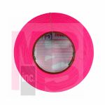 3M Premium Matte Cloth (Gaffers) Tape GT1 Fluorescent Pink 24 mm x 50 m 11 mil 48 rolls per case