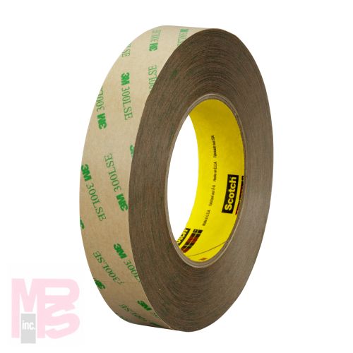 3M Double Coated Tape  Clear  54 in x 180 yd 3.9 mil  1 roll per case