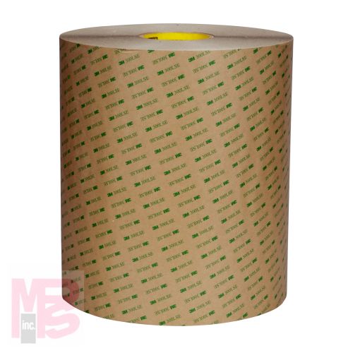 3M Double Coated Tape  Clear  54 in x 180 yd 7.9 mil  1 roll per case