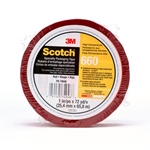 3M Scotch Light Duty Packaging Tape 660 Red Heat Resistance Splicing 1 in x 72 yd 36 individually wrapped rolls per case Conveniently Packaged