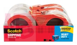 3M Scotch Heavy Duty Shipping Packaging Tape 3850-4RD  1.88 in x 54.6 yd (48 mm x 50 m) 4 Pack