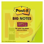 3M Post-it Super Sticky Big Notes BN22  22 in. x 22 in. (55.8 cm x 55.8 cm) Neon Green