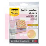 3M Scotch Create Craft Foil Transfer Sheets  FOIL10-CFT  4 in x 5 in (101 mm x 127 mm)  Gold and Silver