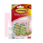 3M 17091CLR-G Command Glamorous Green Clear 2 Medium Hooks - Micro Parts &amp; Supplies, Inc.