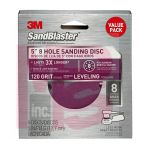 3M 99623SB-ES SandBlaster Sanding Discs 5 in x 8Hole 120 grit - Micro Parts &amp; Supplies, Inc.