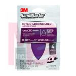 3M SandBlaster Mouse/Corner Cat Sandpaper Sheets 9671SB-ES  80 grit 4/pk