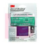 3M 9663SB-ES SandBlaster Clip-On Palm Sanding Sheets 4.5 in x 5.5 in 80 grit - Micro Parts &amp; Supplies, Inc.