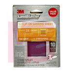 3M SandBlaster Palm Sander Sheets 99662SB-ES  4.5 in x 5.5 in 180 grit 10/pk