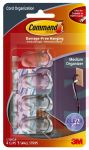 3M 17301CLR Command Medium Clear Cord Clips Clear Strips - Micro Parts &amp; Supplies, Inc.