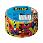 3M Scotch(R) Duct Tape 910-PAC-C, 1.88 in x 10 yd (48 mm x 9,14 m), Pattern Crazy