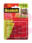 3M Scotch Signs & Numbers Mounting Strips 610P-ST  1 in x 3 in