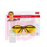 3M Sports-Inspired Safety Eyewear  90966-WV12 Semi-Rimless Design Yellow Lenses 12/cs