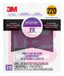 3M Pro Grade NO-SLIP GRIP Advanced Sandpaper 26220CP-P-G 9 x 11 in 220 grit 20/pk 5 pks/cs