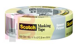 3M 2020-36A Scotch General Purpose Masking Tape 1.41 in x 60.1 yd (36 mm x 55 m) - Micro Parts &amp; Supplies, Inc.