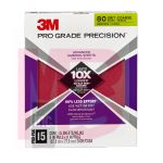 3M Pro Grade Precision Advanced Sanding Sheets 27080PGP-15 9 in x 11 in 80 grit Coarse 15/pk 5 pk/case