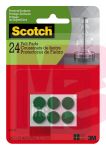 3M Scotch Self-Stick Felt Pads SP852-NA  Green .5 in x 0.0625 in