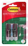 3M Command Outdoor Stainless Steel Wire Hooks with Foam Strips 17065S-AWES