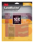 3M SandBlaster Sandpaper with NO-SLIP GRIP Backing 20400-G-4  9 in x 11 in  400-grit  4 sheets/pk