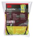 3M Reflective Construction Safety Vest with 5 Point Tear Away  Class 2  Hi-Viz Yellow 94617-80030-PS 5/cs