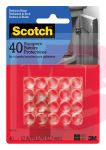 3M Scotch Self-Stick Rubber Pads SP951-NA  Clear  1/2 in  40/pk