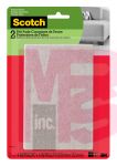 3M Scotch Rectangle Felt Pads SP800-NA  Beige  4 in x 6 in  2/pk