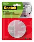 3M Scotch Round Felt Pads SP808-NA  Beige 3 in 4/pk