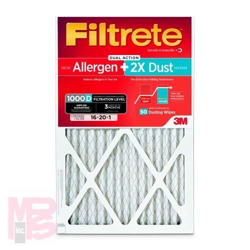 3M Filtrete Micro Allergen Extra Plus Dust Filter Display 98PLUS-1PK-WF