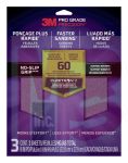 3M Pro Grade Precision Faster Sanding Sanding Sheets 60 grit Coarse  26060TRI-3 9 in x 11 in 3/pk