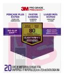 3M Pro Grade Precision Faster Sanding Sanding Sheets 80 grit Coarse  27080TRI-20 9 in x 11 in 20/pk