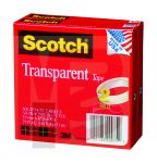 3M 600 Scotch Transparent Tape Clear 1/2 in x 1296 in - Micro Parts &amp; Supplies, Inc.