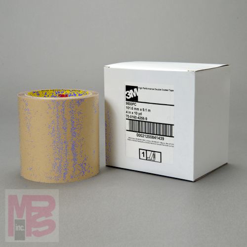 3M Double Coated Tape 9500PC  4 in x 10 yd 6 mil  24 per case