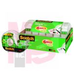 3M Scotch(R) Magic(TM) Tape 6122MP, 3/4 in x 650 in 6 Pack