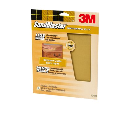 3M 20400 SandBlaster Between Coats Sandpaper 9 x 11 in - Micro Parts &amp; Supplies, Inc.