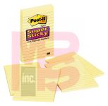 3M 4621-SSCY Post-it Super Sticky Notes 4 in x 6 in Canary Yellow Lined  - Micro Parts &amp; Supplies, Inc.