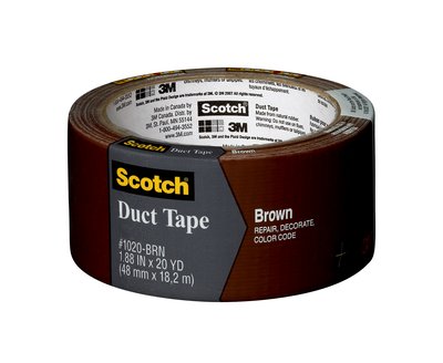 3M 1020-BRN-A Scotch(R) Brown Duct Tape 1.88 in x 20 yd - Micro Parts &amp; Supplies, Inc.