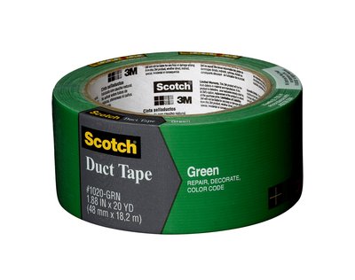 3M 1020-GRN-A Scotch(R) Green Duct Tape 1.88 in x 20 yd - Micro Parts &amp; Supplies, Inc.